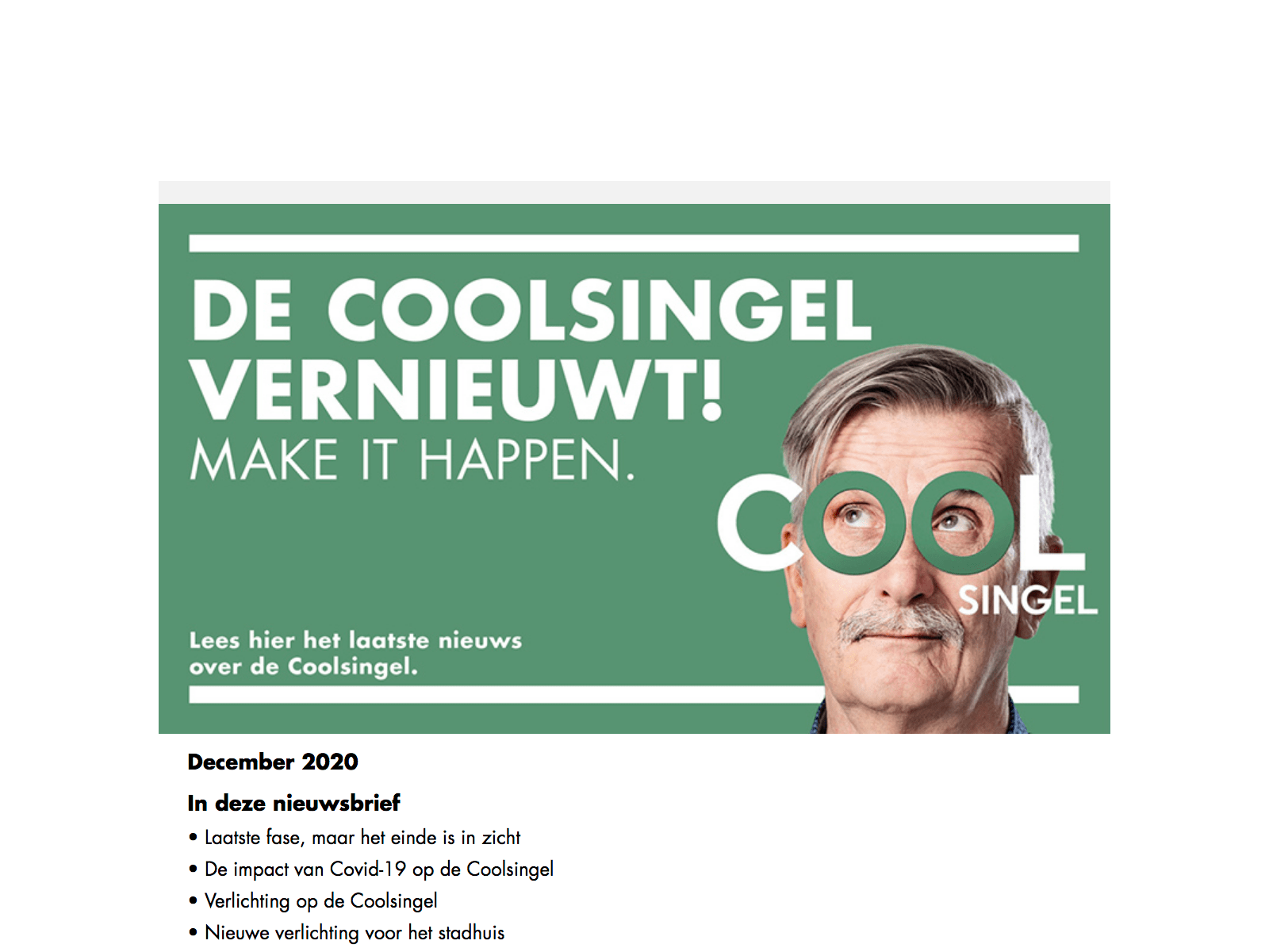 Nieuwsbrief voorbeeld 4: professionele gemeente nieuwsbrief