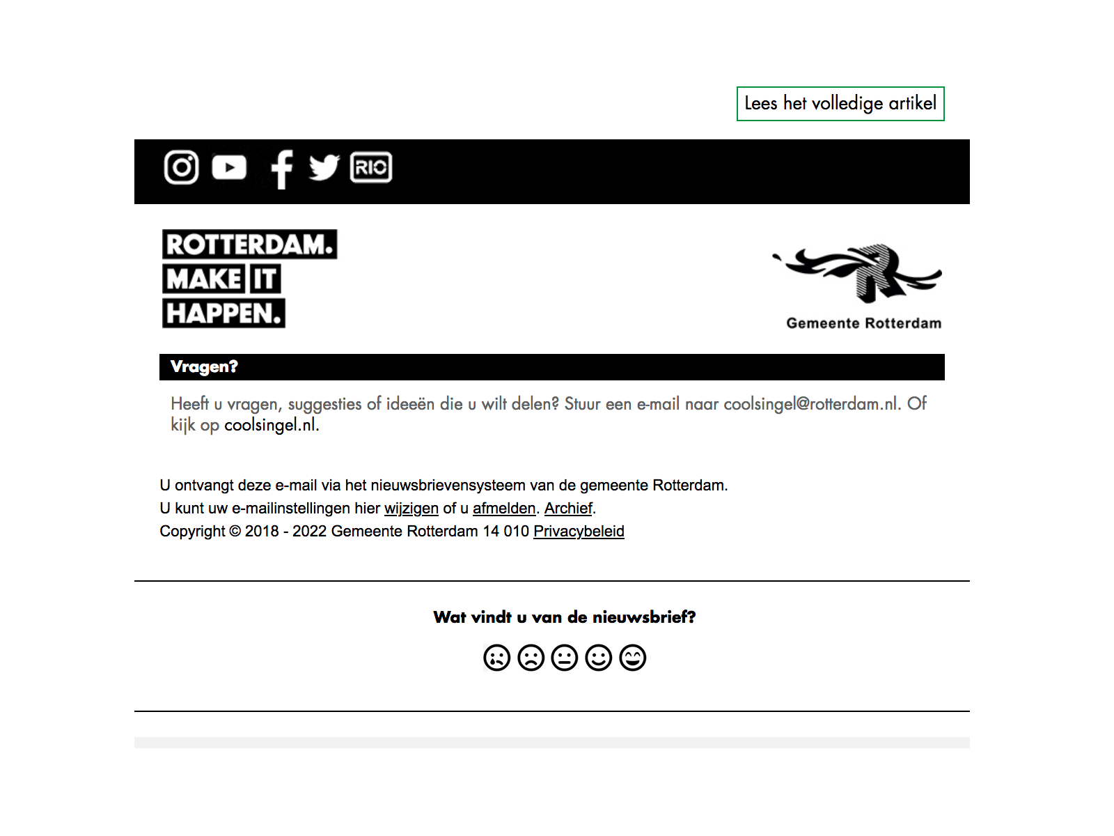 Nieuwsbrief voorbeeld 13