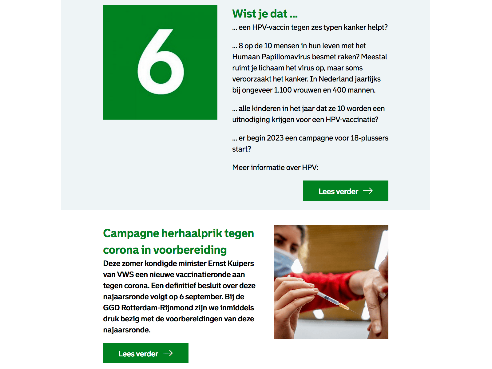 Nieuwsbrief voorbeeld 2